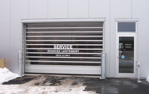 High speed car dealer door